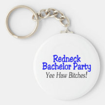 Redneck-Junggeselle-Party Yee Haw Schlüsselbänder