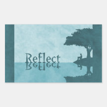 Reflektieren Sie einfach Aufkleber