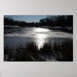 Reflexionen des Winters Plakatdruck