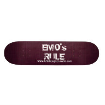 REGEL-SKATEBOARD EMOS INDIVIDUELLE DECKS