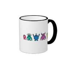 Regenbogen-alien-Monster Kaffeetassen