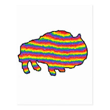 Regenbogen Bruce Postkarte