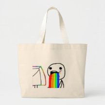 Regenbogen-Computer-Gesichts-Typ Einkaufstasche