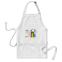 Regenbogen-Computer-Gesichts-Typ Schürze