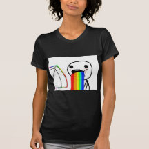 Regenbogen-Computer-Gesichts-Typ Shirts