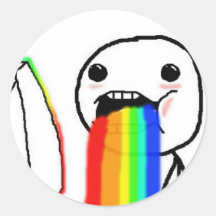 Regenbogen-Computer-Gesichts-Typ Stickers