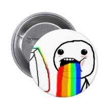Regenbogen-Computergesicht Anstecknadelbuttons