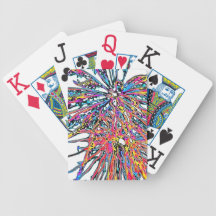 Regenbogen-Explosions-Spielkarten