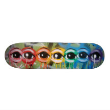 Regenbogen Eyez Tropfen Individuelle Skateboards
