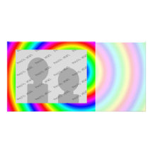 Regenbogen-Farben. Helle und bunte Spirale Fotokartenvorlagen