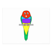 Regenbogen-Fink-Vogel. Buntes Gouldian. Postkarten
