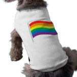 Regenbogen-Flagge Haustier T-shirts