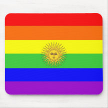Regenbogen-Flaggenhomosexueller Argentiniens homos Mauspad