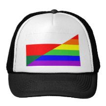 Regenbogen-Flaggenhomosexueller Bulgarien-Landes h Kult Cap
