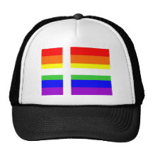 Regenbogen-Flaggenhomosexueller Dänemark-Landes ho Baseball Mützen