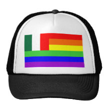 Regenbogen-Flaggenhomosexueller Italien-Landes hom Tuckercaps