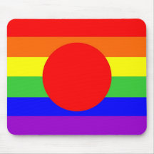 Regenbogen-Flaggenhomosexueller Japan-Landes homos Mousepads