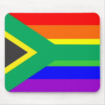 Regenbogen-Flaggenland Südafrikas homosexuelles st Mousepads