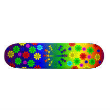Regenbogen-Friedenszeichen-Spirale Individuelle Skateboarddecks