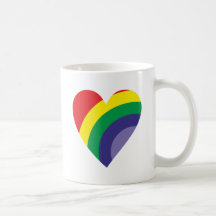 Regenbogen Herz rainbow heart Kaffeetassen