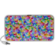 Regenbogen-HerzConfetti iPod Speaker