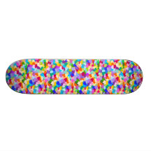 Regenbogen-HerzConfetti Skateboard Brett