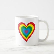 Regenbogen Herzen rainbow hearts Tassen