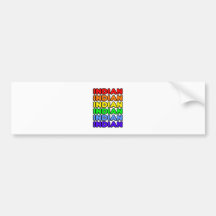 Regenbogen-Inder Auto Aufkleber