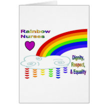 Regenbogen-Krankenschwestern Karte