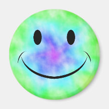 Regenbogen-Krawatten-Smiley-Magnet Magnete