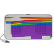 Regenbogen-kritzelnde Entwürfe Tragbare Speaker