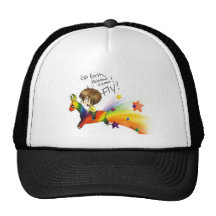 Regenbogen-Lama Truckermützen