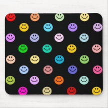 Regenbogen-MehrfarbenSmiley-Muster Mauspads