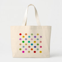 Regenbogen-MehrfarbenSmiley-Muster Taschen