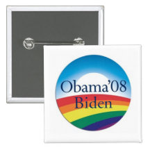 REGENBOGEN Obama Biden Knopf Anstecknadelbuttons