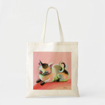Regenbogen Sherbert Miezekatze Kat Einkaufstaschen