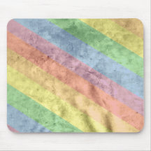 Regenbogen-Streifen Mauspad