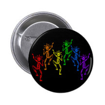Regenbogen-Tänzer Anstecknadelbutton
