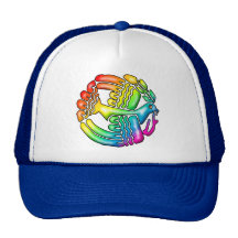 Regenbogen-Taube des Friedens Baseball Kappe