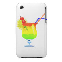 Regenbogen-tropisches Getränk Case-Mate iPhone 3 Hülle