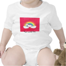 Regenbogen Unicorn-Rosa-Glitter Body