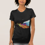 Regenbogen-Wellen-T-Shirt