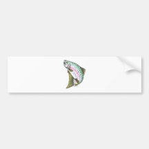 REGENBOGENFORELLE AUTO STICKER