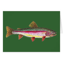 Regenbogenforelle-Fische Karte