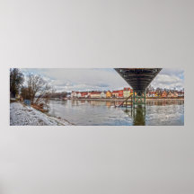 Regensburg, Eiserner Stag Plakatdruck
