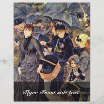Regenschirme durch Pierre-Auguste Renoir (beste Qu Flyerbedruckung