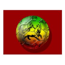 Reggae-Fußball - Rasta Fußball-Fußballteam Postkarten