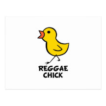Reggae-Küken Postkarte