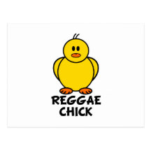 Reggae-Küken Postkarte