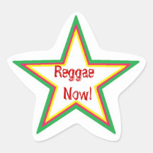 Reggae now sternaufkleber